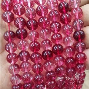 Red Crystal Glass Beads Smooth Round, approx 10mm dia [GS2722-10MM]