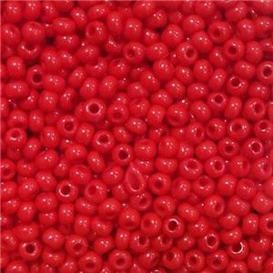 Red Glass Seed Beads Rondelle A-Grade, approx 2mm, 3500pcs [GS2739]