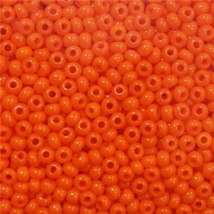 Orange Glass Seed Beads Rondelle A-Grade, approx 2mm, 3500pcs [GS2740]