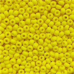 Yellow Glass Seed Beads Pony Rondelle A-Grade, approx 2mm, 3500pcs [GS2742]