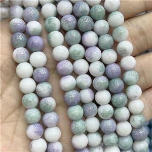 Ceramic Glass Beads Smooth Round, approx 8mm dia [GS2758]