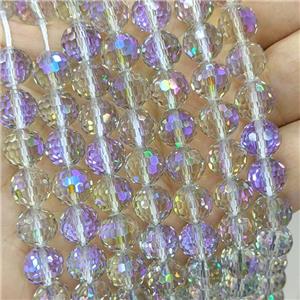 Chinese Crystal Glass Beads Electroplated Faceted Round, approx 6mm [GS2809-6MM]