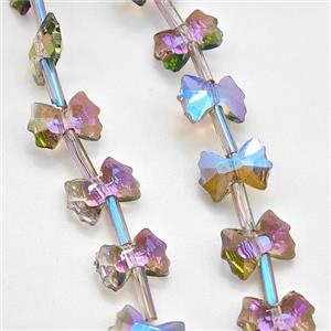 Chinese Crystal Glass Bow Beads, approx 7-10mm [GS2839]