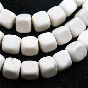 white Magnesite Turquoise beads, approx 8mm [GT10488]