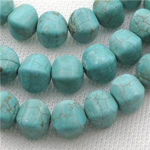 green Magnesite Turquoise lantern beads, approx 10mm [GT10492]
