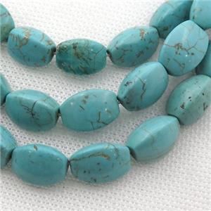 Magnesite Turquoise beads, lantern, approx 10-14mm [GT10500]