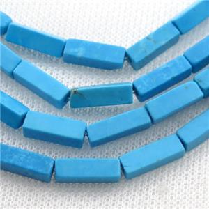 blue Magnesite Turquoise cuboid beads, approx 4.5-13mm [GT10509]