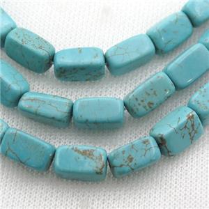 blue Magnesite Turquoise cuboid beads, approx 7-13mm [GT10523]