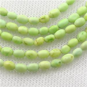 lemon Magnesite Turquoise barrel beads, approx 4-5mm [GT10525]