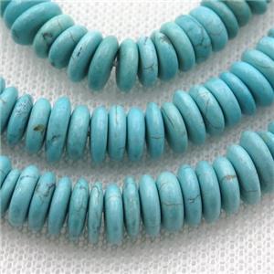 Magnesite Turquoise heishi beads, approx 2x8mm [GT10548]