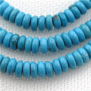 Magnesite Turquoise rondelle beads, approx 3x6mm [GT10550]