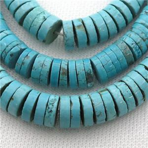 blue Magnesite Turquoise heishi beads, approx 11mm [GT10560]