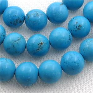 round blue Magnesite Turquoise beads, approx 4mm dia [GT10565-4MM]