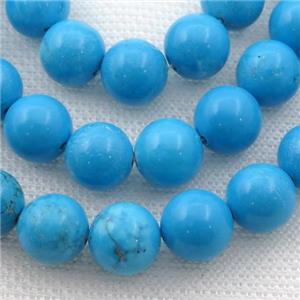 round blue Magnesite Turquoise beads, approx 10mm dia [GT10585]