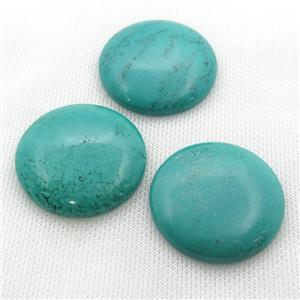 Sinkiang Turquoise cabochon, circle, approx 40mm dia [GT10610]