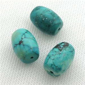 Sinkiang Turquoise barrel beads, approx 13-18mm [GT10626-L]