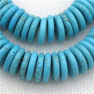 blue Magnesite Turquoise heishi beads, approx 12mm [GT10727]