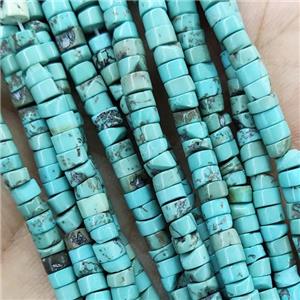 blue Magnesite Turquoise heishi spacer beads, approx 4mm [GT10736]
