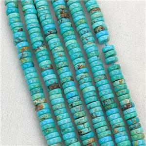 Natural Chinese Hubei Turquoise Heishi Beads Blue, approx 6mm [GT10802]