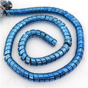 blue Hematite wave Beads, snakeskin, approx 8mm [HB0807]