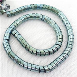 green Hematite wave Beads, snakeskin, approx 8mm [HB0808]