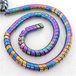 rainbow Hematite wave Beads, snakeskin, approx 8mm [HB0810]