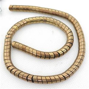 brown Hematite wave Beads, snakeskin, approx 8mm [HB0811]