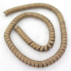 brown Hematite wave Beads, snakeskin, matte, approx 8mm [HB0819]