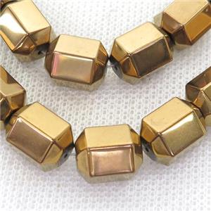 brown Hematite tube Beads, approx 8-10mm [HB0834]