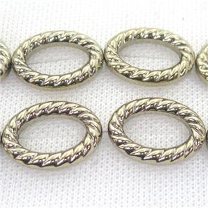 Hematite oval beads, pyrite color, approx 18-25mm [HB0881-L]