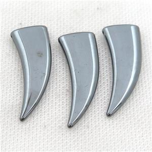 black Hematite horn beads, approx 14-40mm [HB0920]