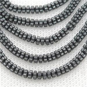 Hematite Flower Spacer Beads Black, approx 4mm [HB1144]