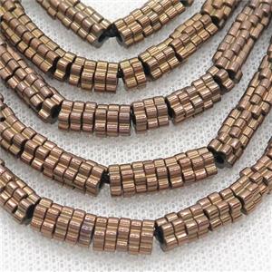 Brown Hematite Beads Flower, approx 4mm [HB1150]