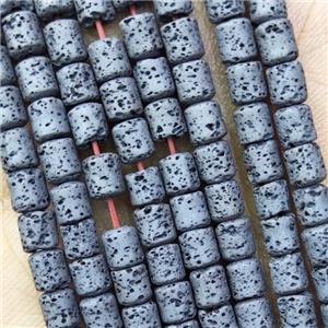 Black Hematite Beads Tube Hollow, approx 4x5mm [HB1338]