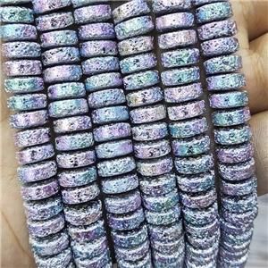 Hematite Heishi Beads Multicolor Electroplated, approx 4-9mm [HB1398]