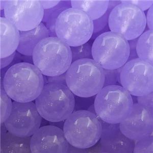 lavender Spong Jade Beads, round, approx 14mm dia [JD10057-14MM]