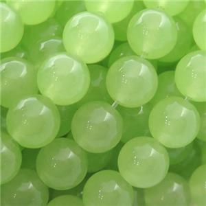 olive Spong Jade Beads, round, approx 10mm dia [JD10060-10MM]