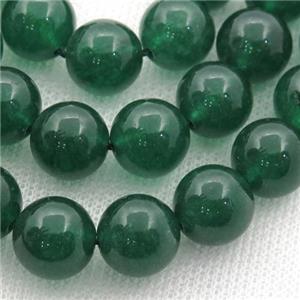 green Spong Jade Beads, round, approx 12mm dia [JD10069-12MM]