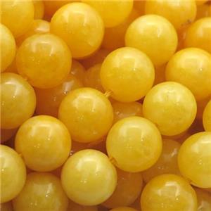 gold Spong Jade Beads, round, approx 8mm dia [JD10071-8MM]