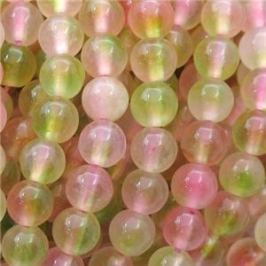 Dichromatic Spong Jade Beads, round, approx 6mm dia [JD10079-6MM]
