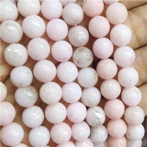 lt.pink Jade Beads, faceted round, b-grade, approx 10mm dia [JD10095]