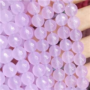 lt.lavender Jade Beads, faceted round, b-grade, approx 10mm dia [JD10116]