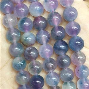 round Jade Beads, multicolor, dye, approx 8mm dia [JD10129-8MM]