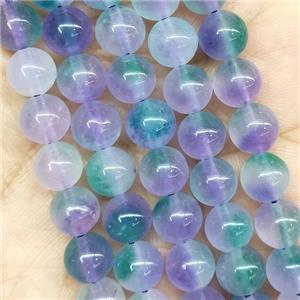 round Jade Beads, multicolor, dye, approx 8mm dia [JD10139-8MM]