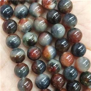 round Jade Beads, multicolor, dye, approx 8mm dia [JD10145-8MM]