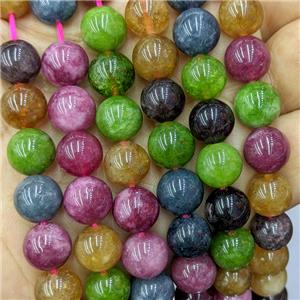 Spong Jade Beads Smooth Round Mix Color, approx 10mm dia [JD10202-10MM]