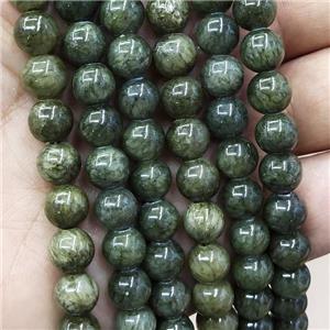 Natural Honey Jade Beads Green Dye Smooth Round, approx 10mm dia [JD10241-10MM]