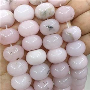 Natural Jade Beads Pink Dye Smooth Rondelle, approx 15-20mm [JD10291]