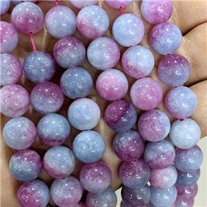 Natural Jade Beads Dye Smooth Round, approx 12mm [JD10294]