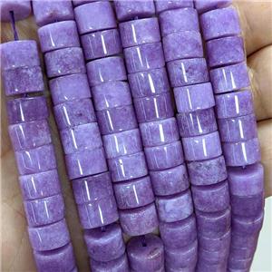Sponge Jade Heishi Beads Puprle Dye, approx 10mm [JD10308]